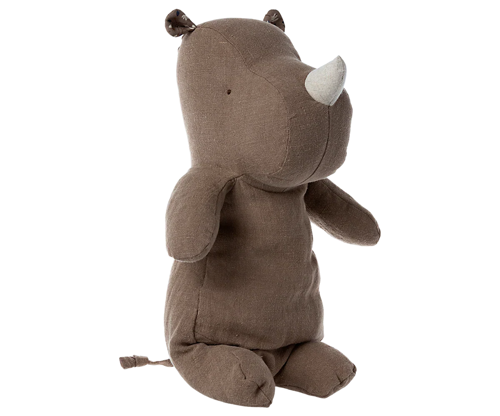 Rhino en peluche, moyen - Marron clair