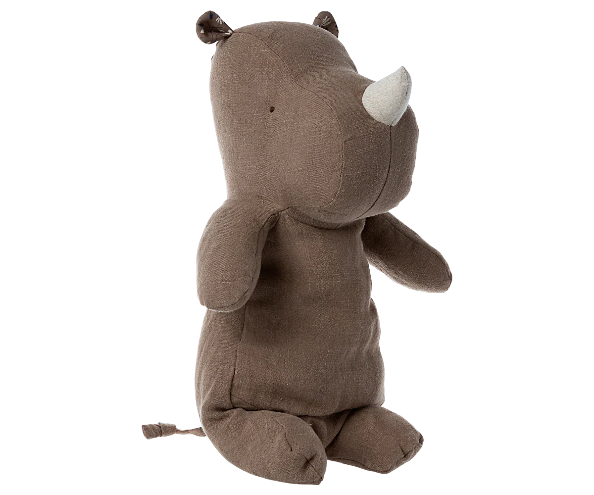 Rhino en peluche, moyen - Marron clair
