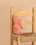 Hippo en peluche, petit - Rose