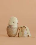 Œuf de Pâques avec ensemble mini poussin
