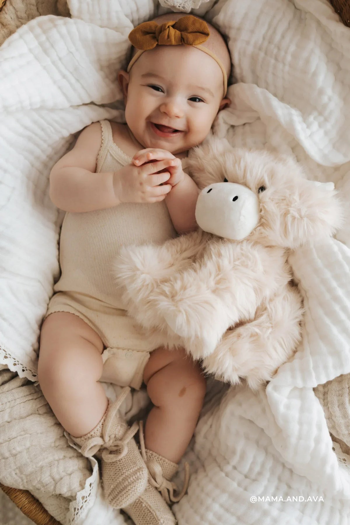 Peluche Vache des Highlands Hilda