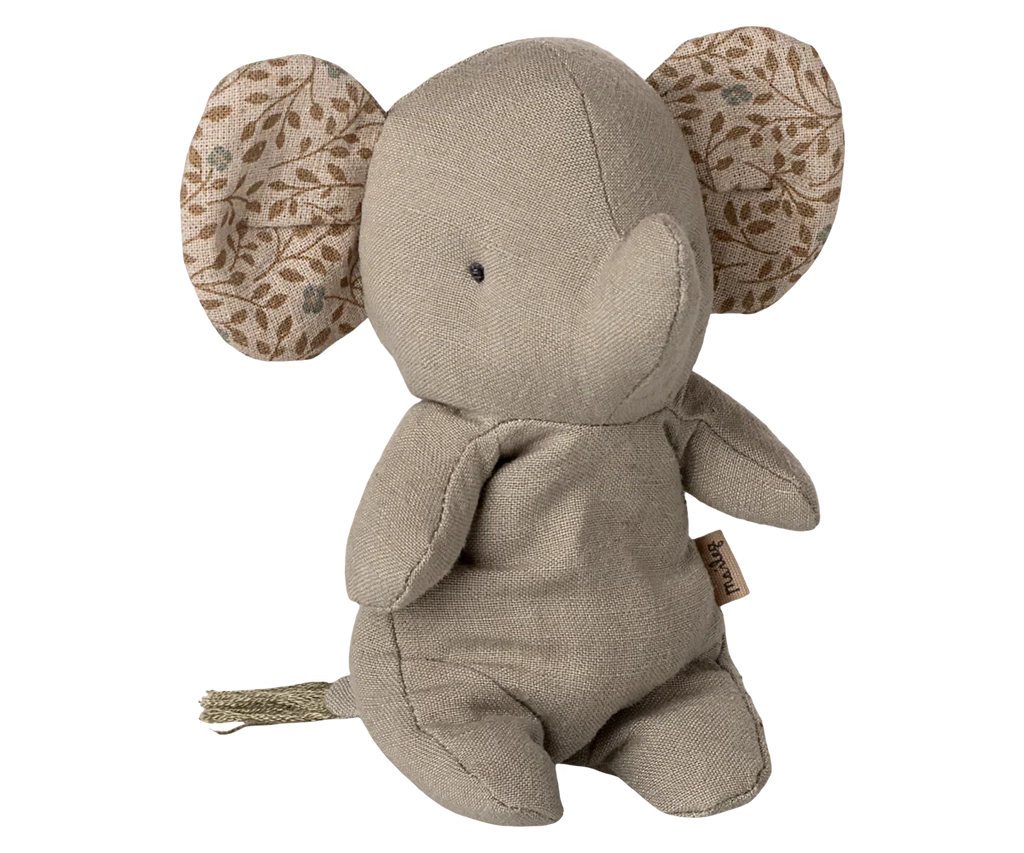 Éléphant en peluche, Mini - Gris fer