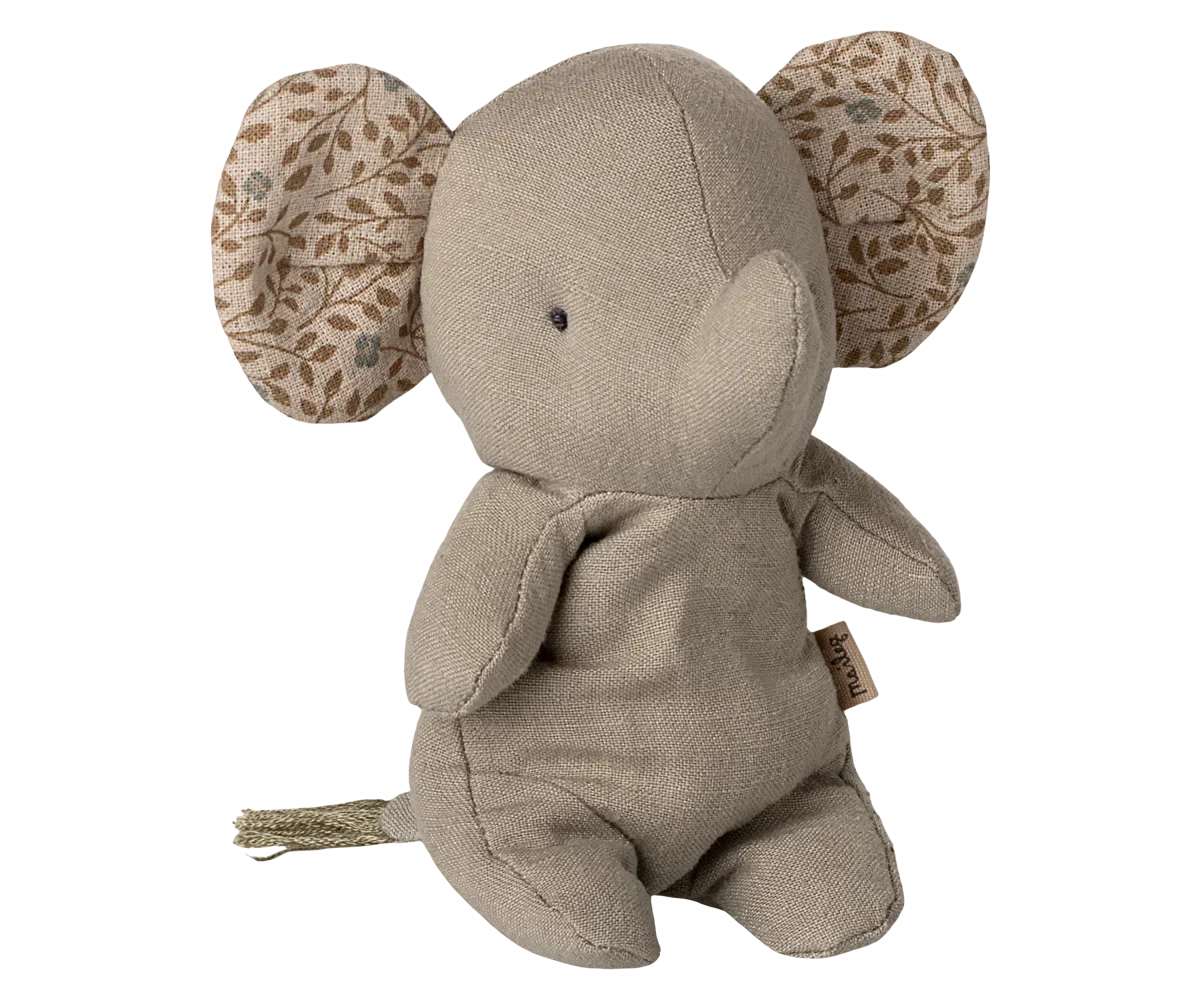 Éléphant en peluche, Mini - Gris fer
