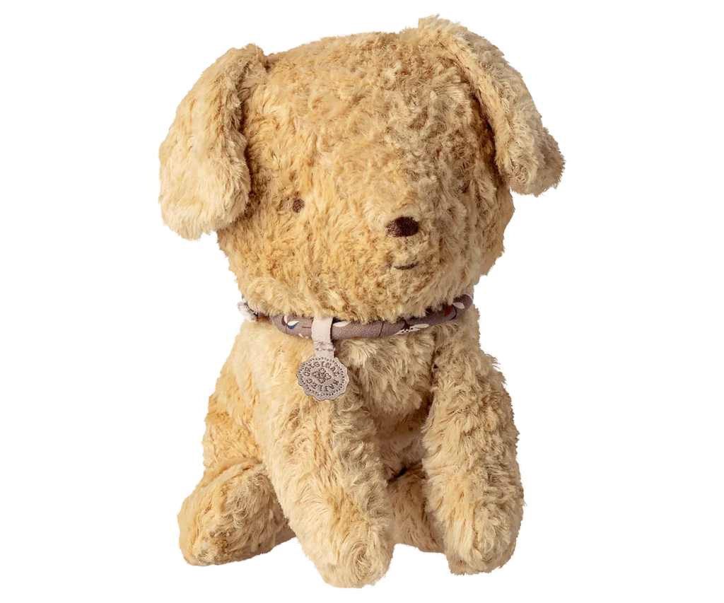 Peluche chiot, petite - Sable doux