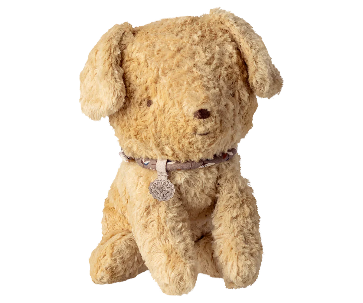 Peluche chiot, petite - Sable doux