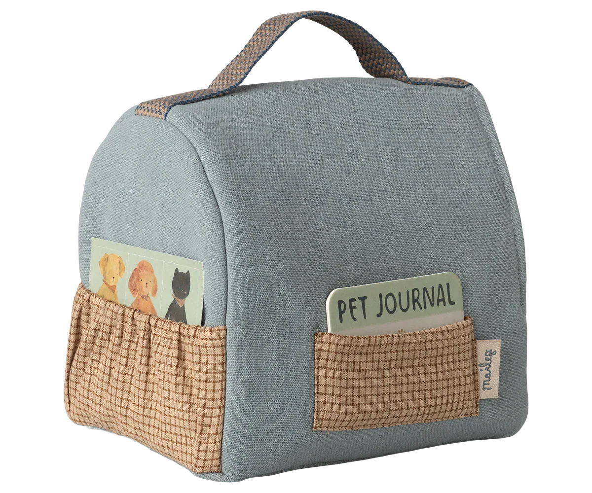 Sac de transport pour animaux de compagnie - Bleu poussière