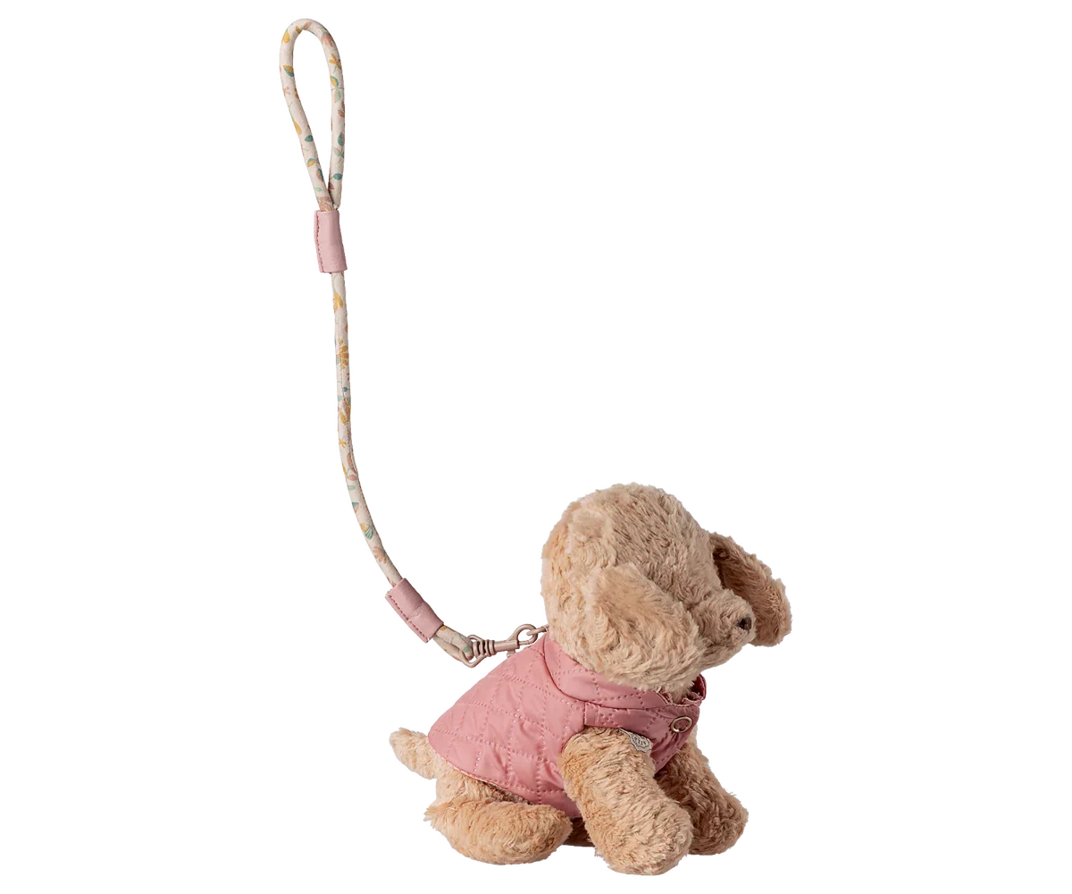 Harnais et laisse pour animaux de compagnie – Rose