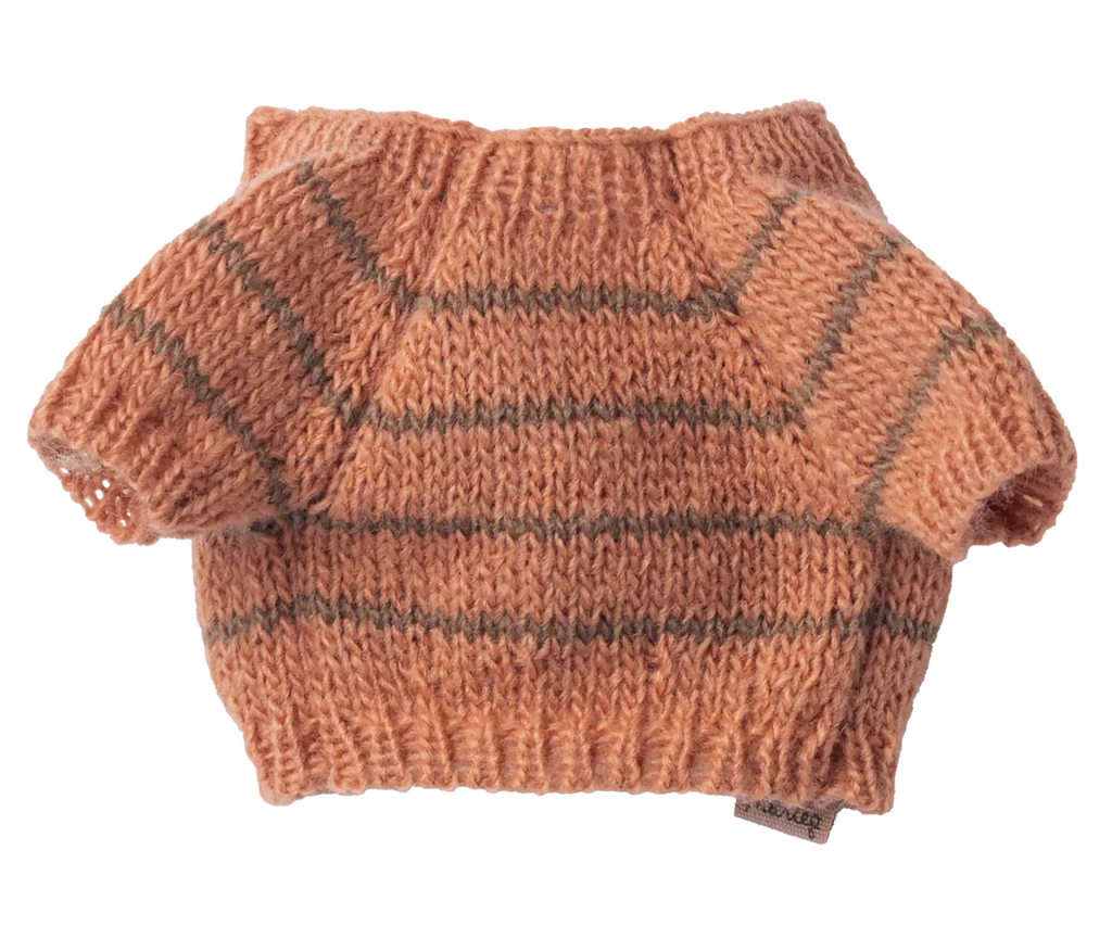 Pull pour chiot tricoté - Corail